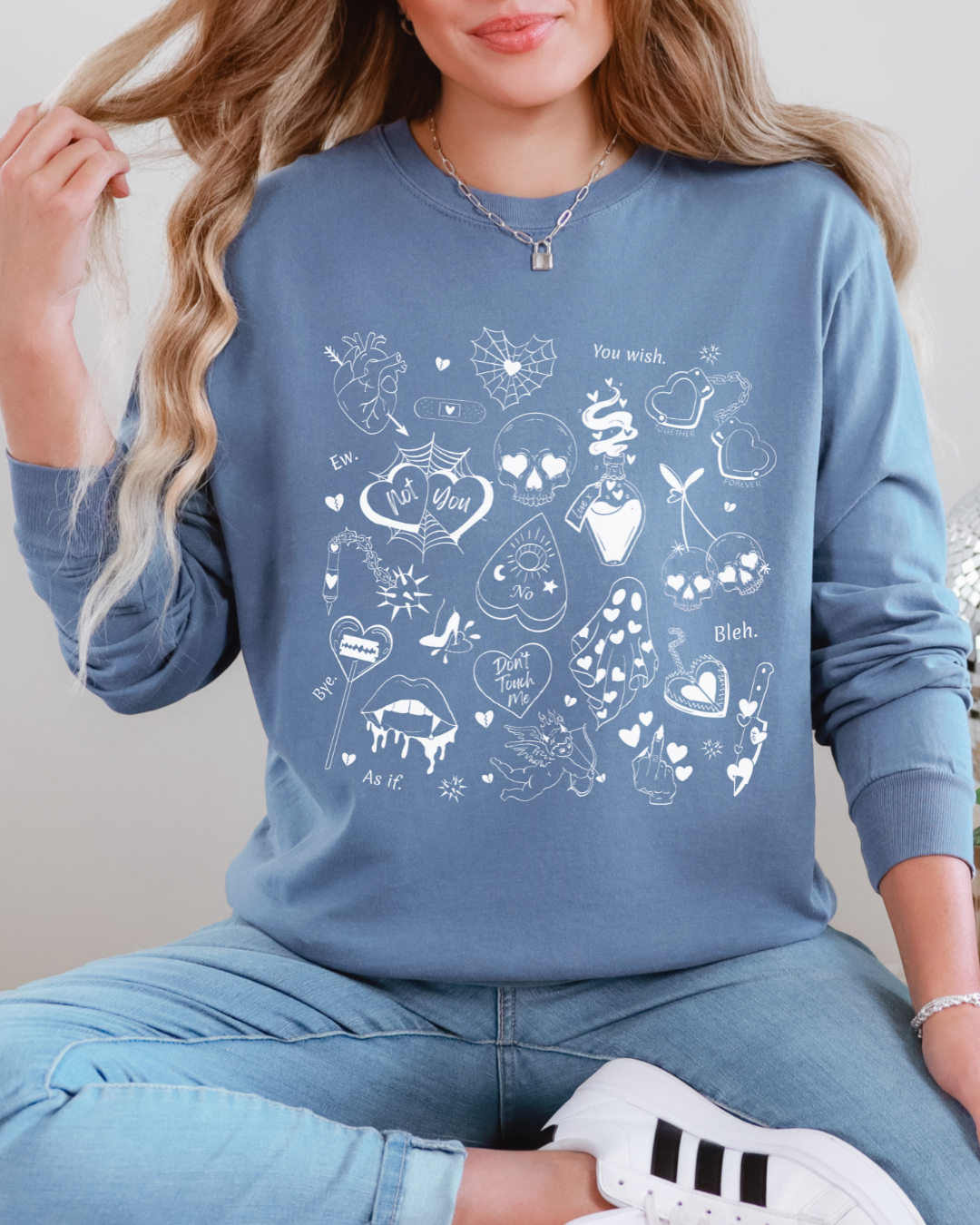 Valloween Doodle Long Sleeve T-shirt