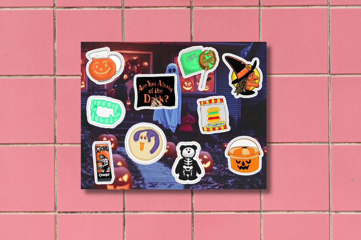90's Nostalgic Halloween Sticker Sheet