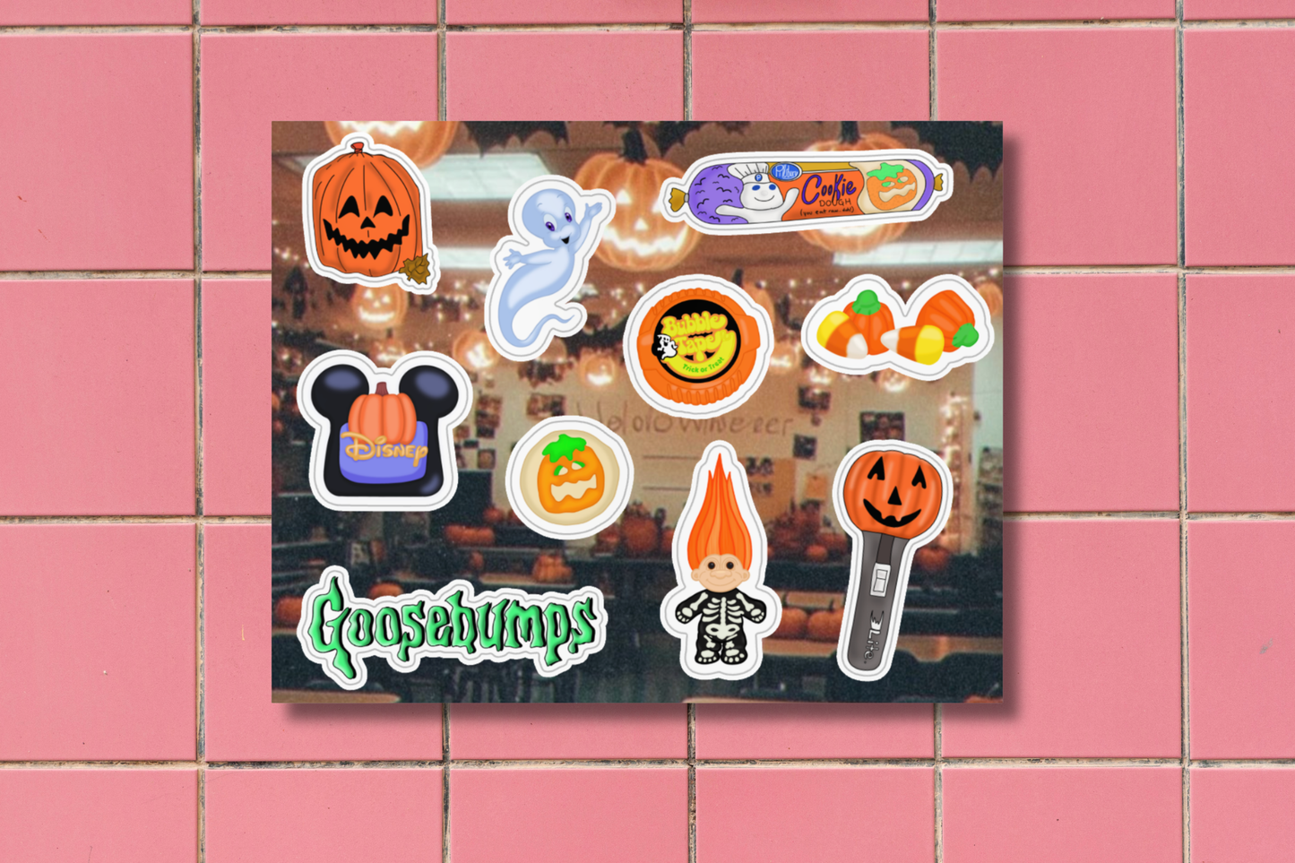 90's Nostalgic Halloween Sticker Sheet