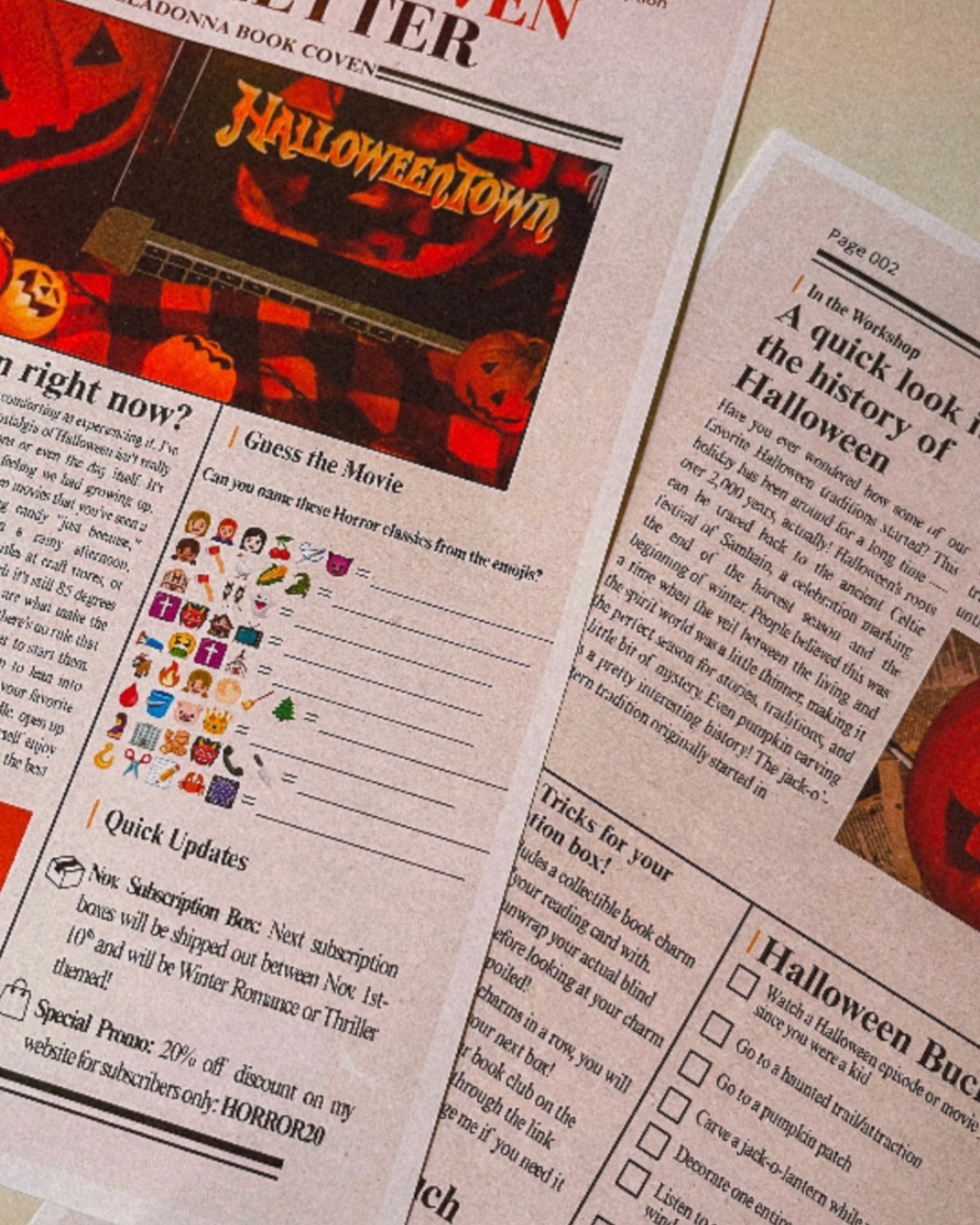 Horror Blind Date Book Subscription