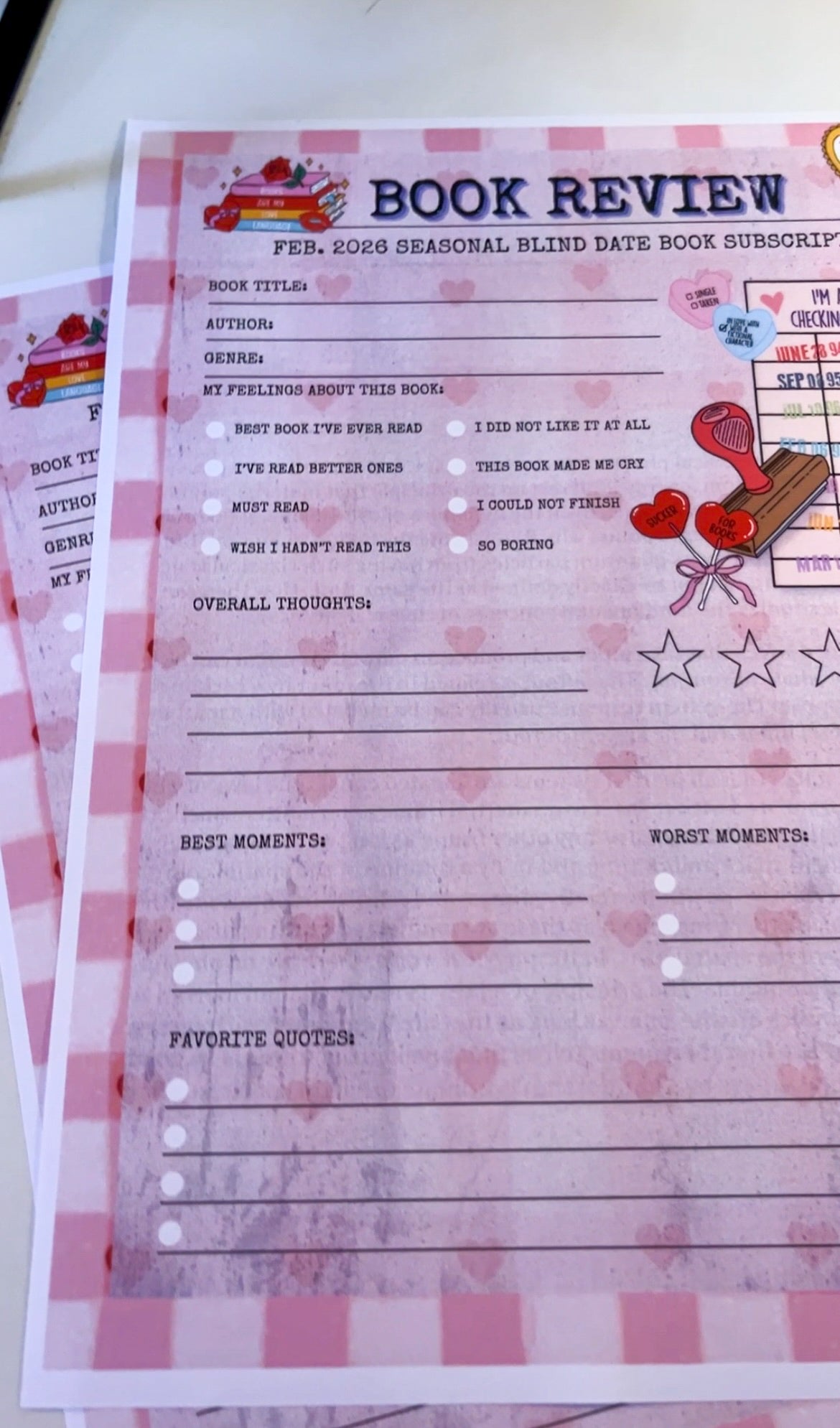 Seasonal Blind Date Book Subscription