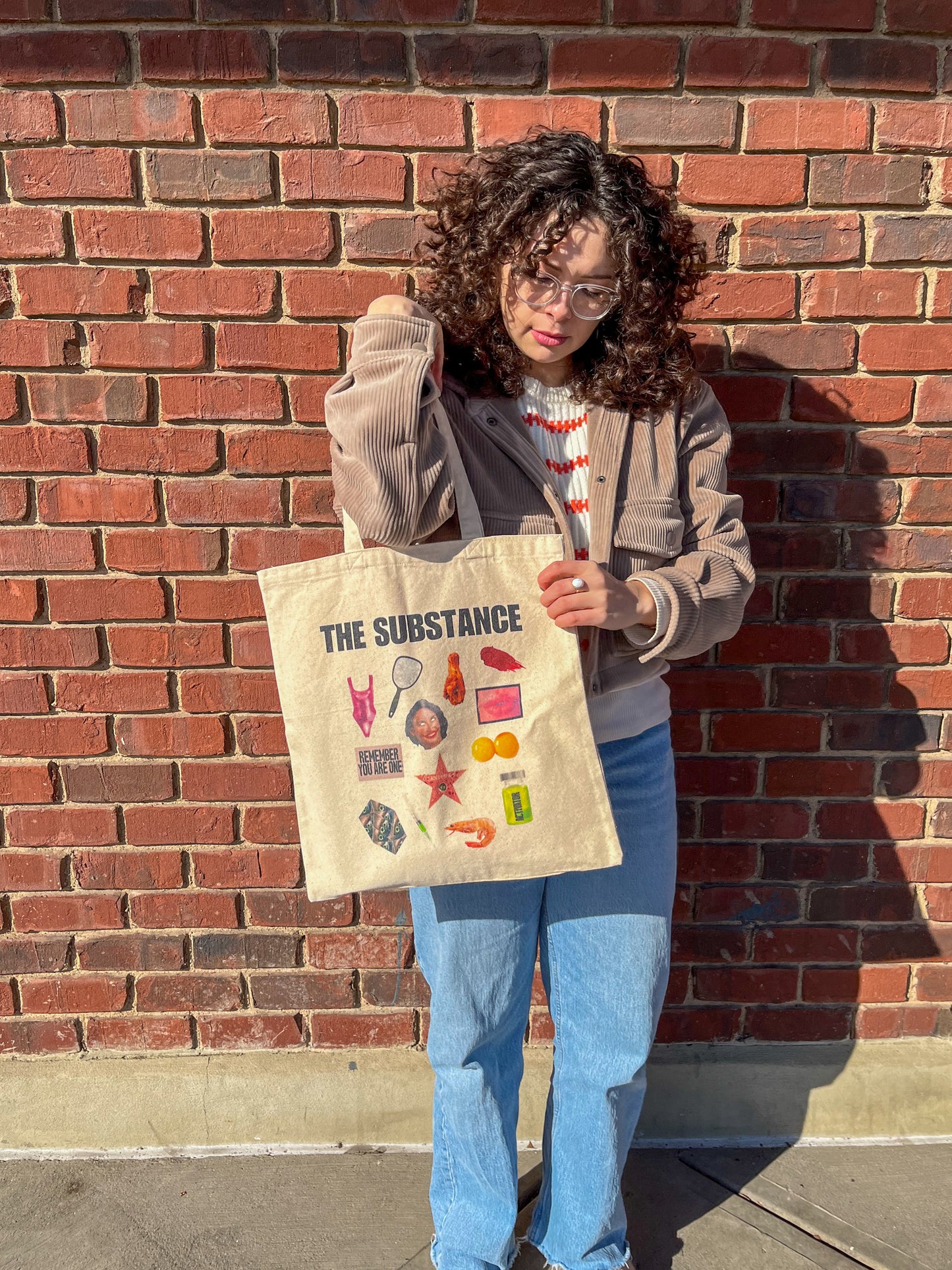 The Substance Movie Canvas Tote Bag