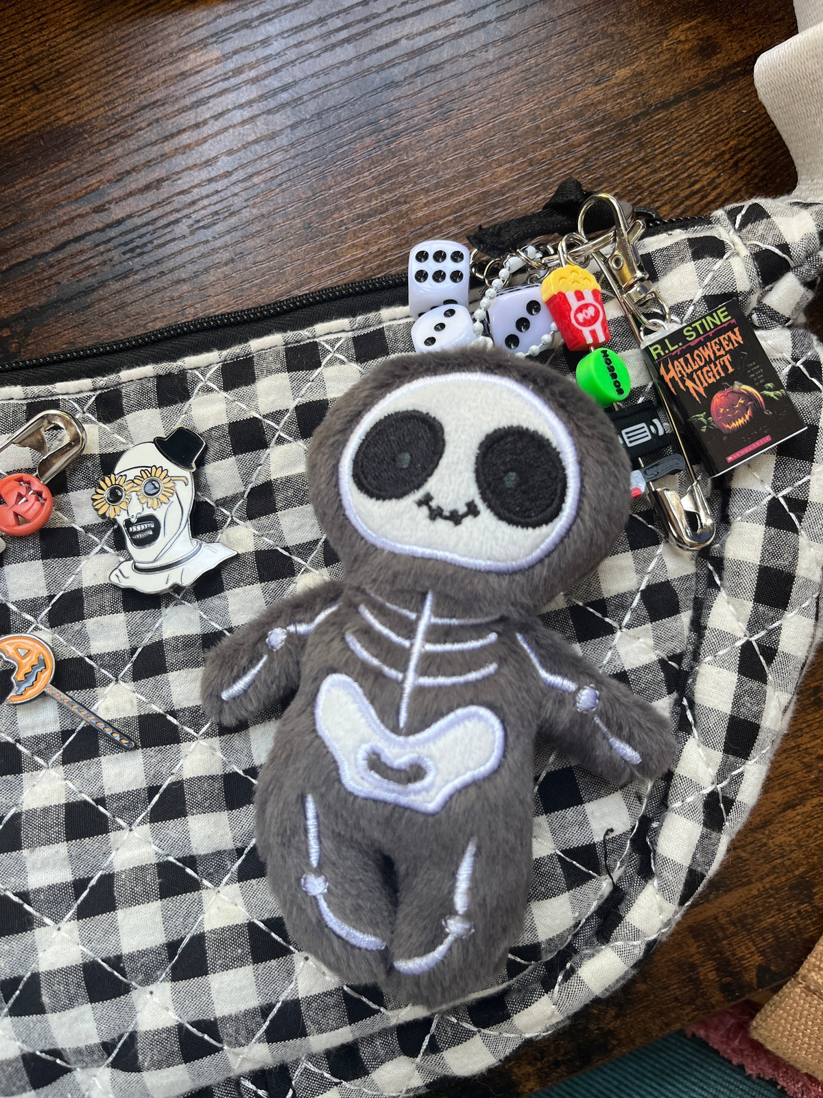 Skeleton Plush Keychain