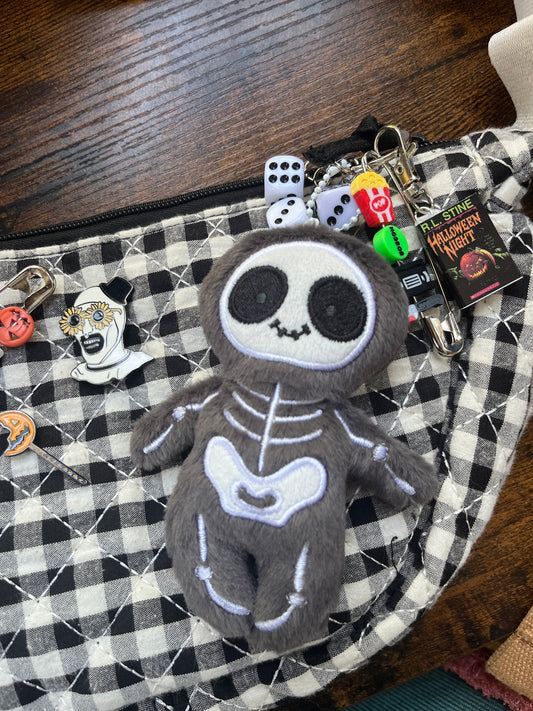 Skeleton Plush Keychain