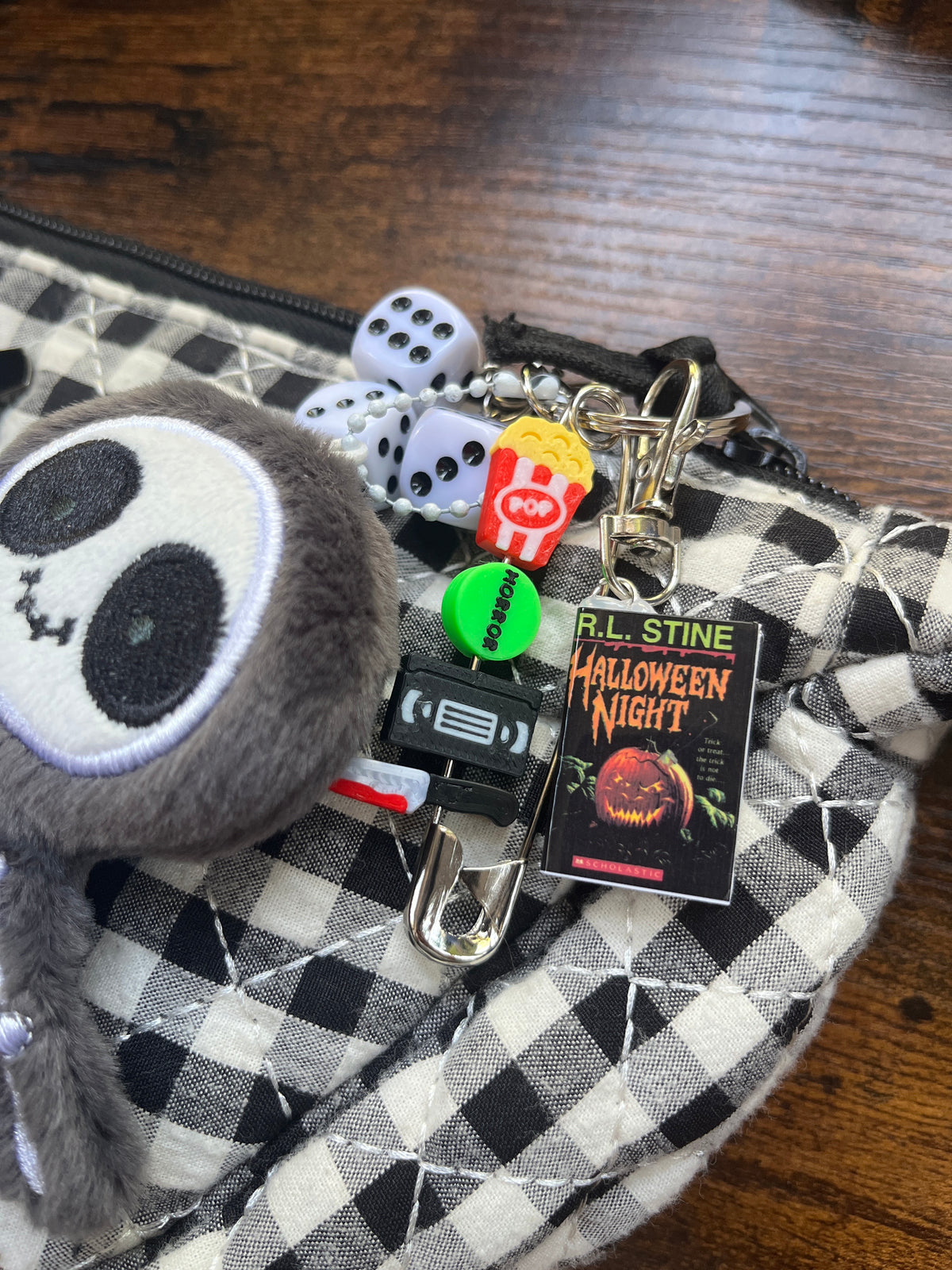 Skeleton Plush Keychain