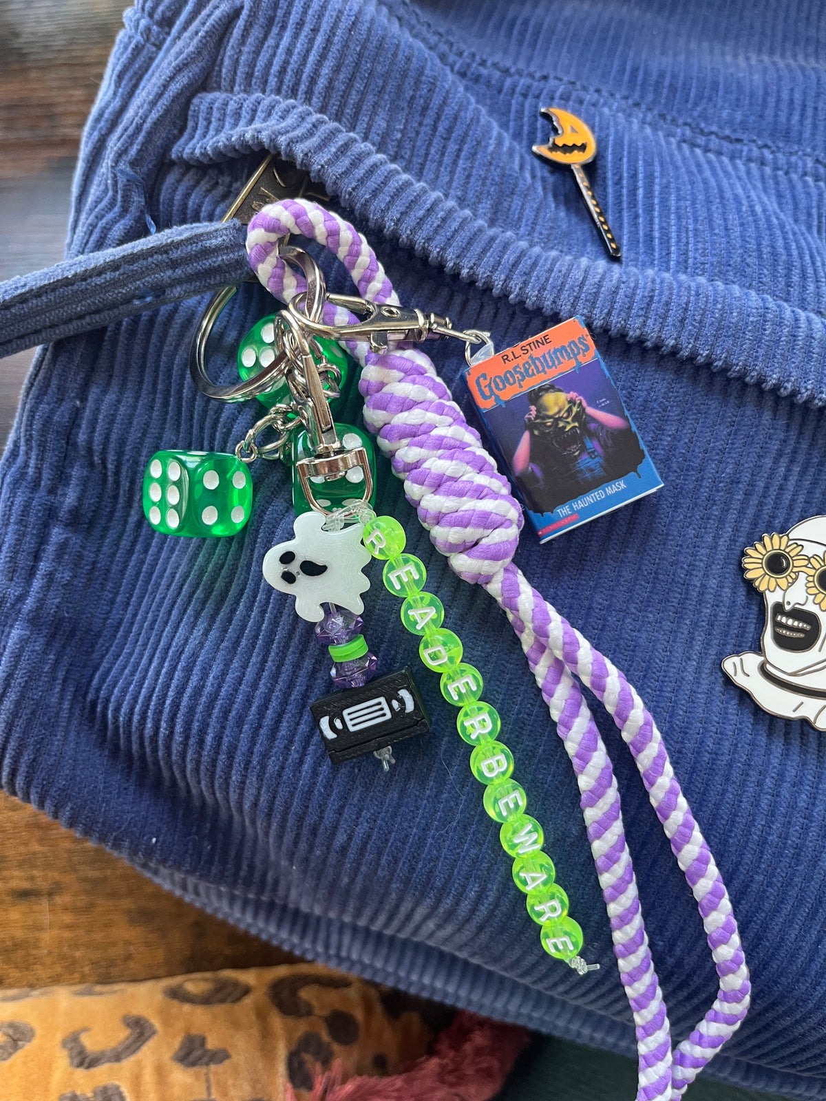 Goosebumps Purple Keychain #1