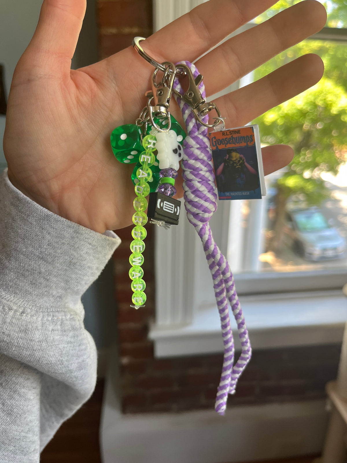 Goosebumps Purple Keychain #1