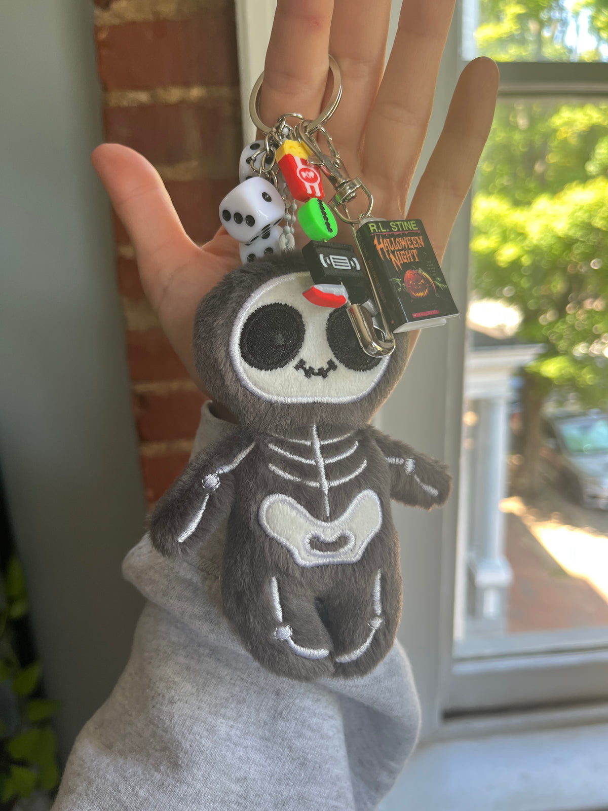 Skeleton Plush Keychain