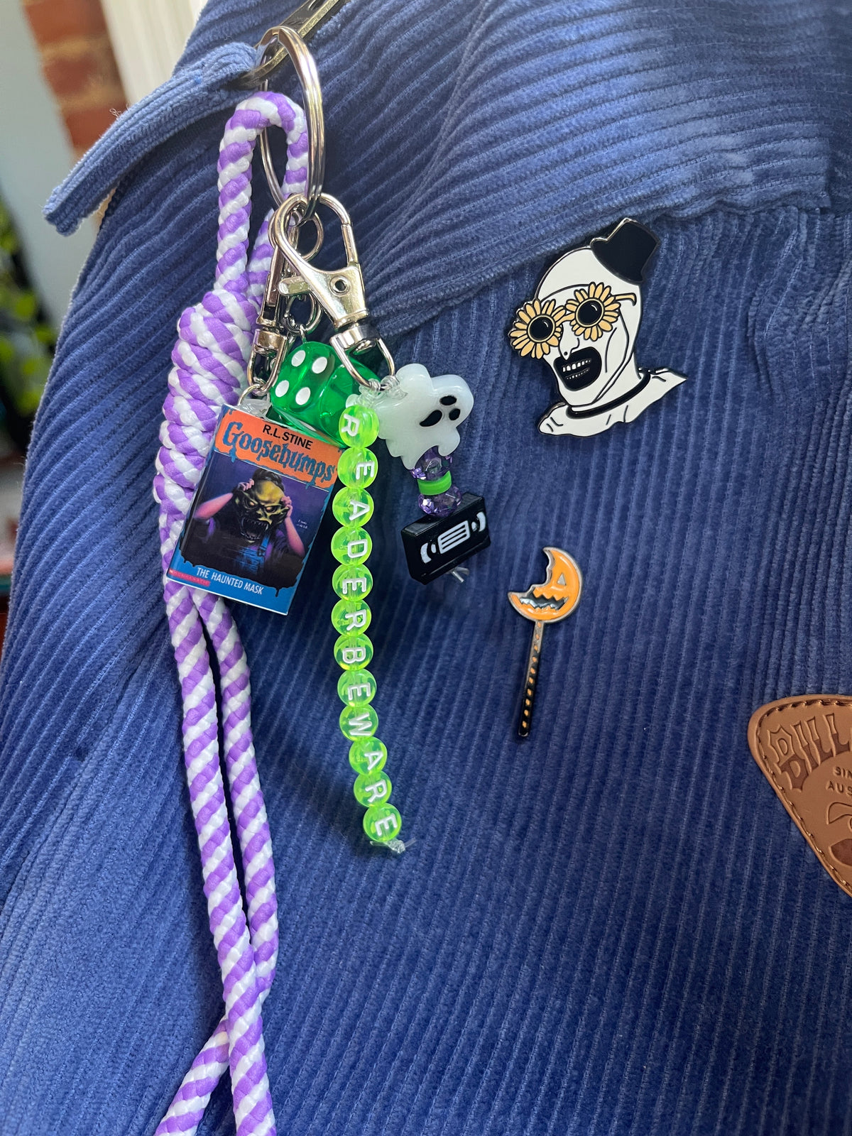 Goosebumps Purple Keychain #1